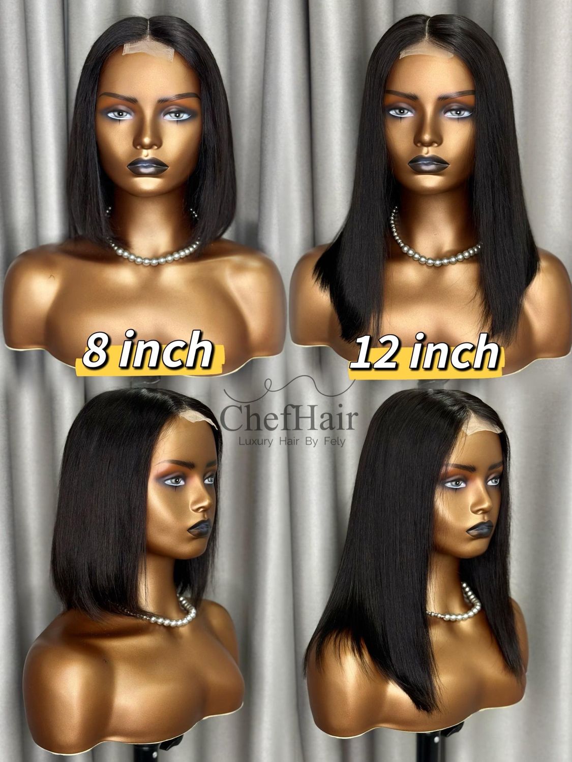 Bob cute 13*4 lace 10"pouce 