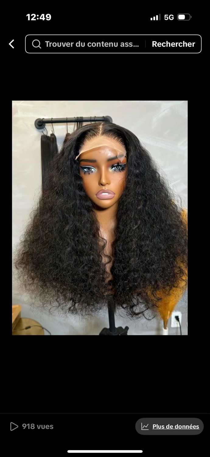 Indian curly cheveux vietnamien 