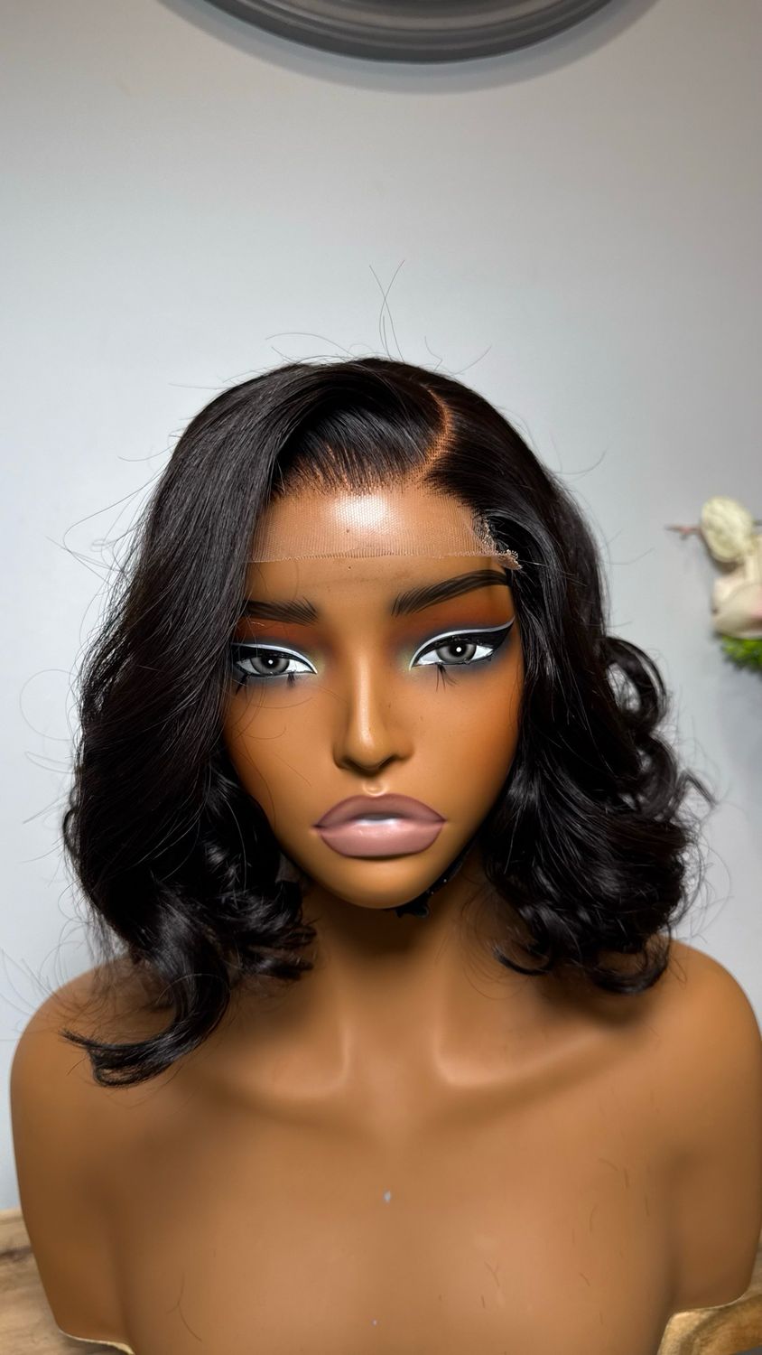 CHEZFELY Unité Gloria 14 pouces – Cheveux RAW 100 % – 4×4 Lace – Densité 250 % – Prête à Porter