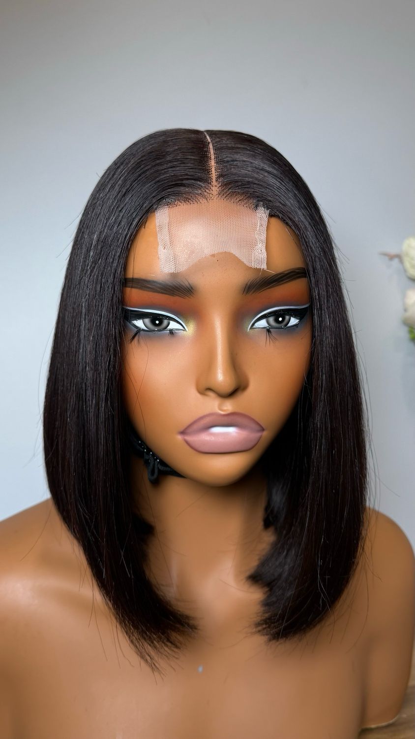 Bob Unité 2×6 Lace – 12 pouces – Densité 300 % – Cheveux Vietnamiens