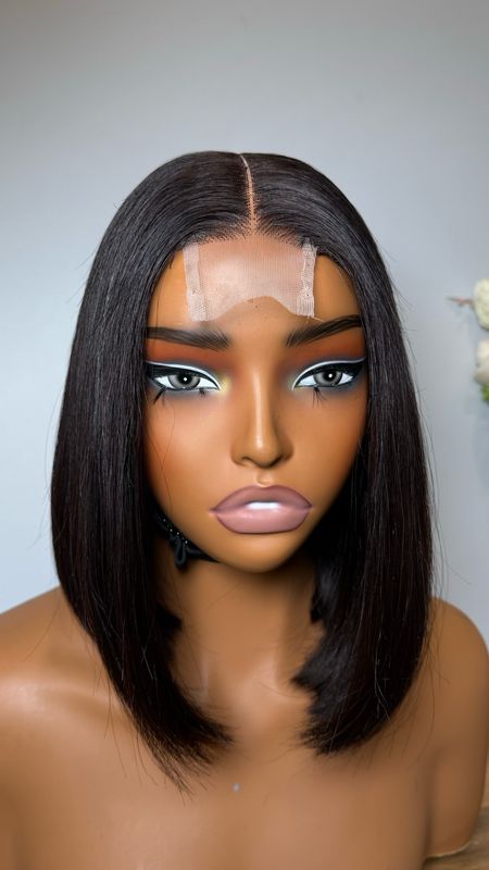 Bob Unité 2×6 Lace – 12 pouces – Densité 300 % – Cheveux Vietnamiens