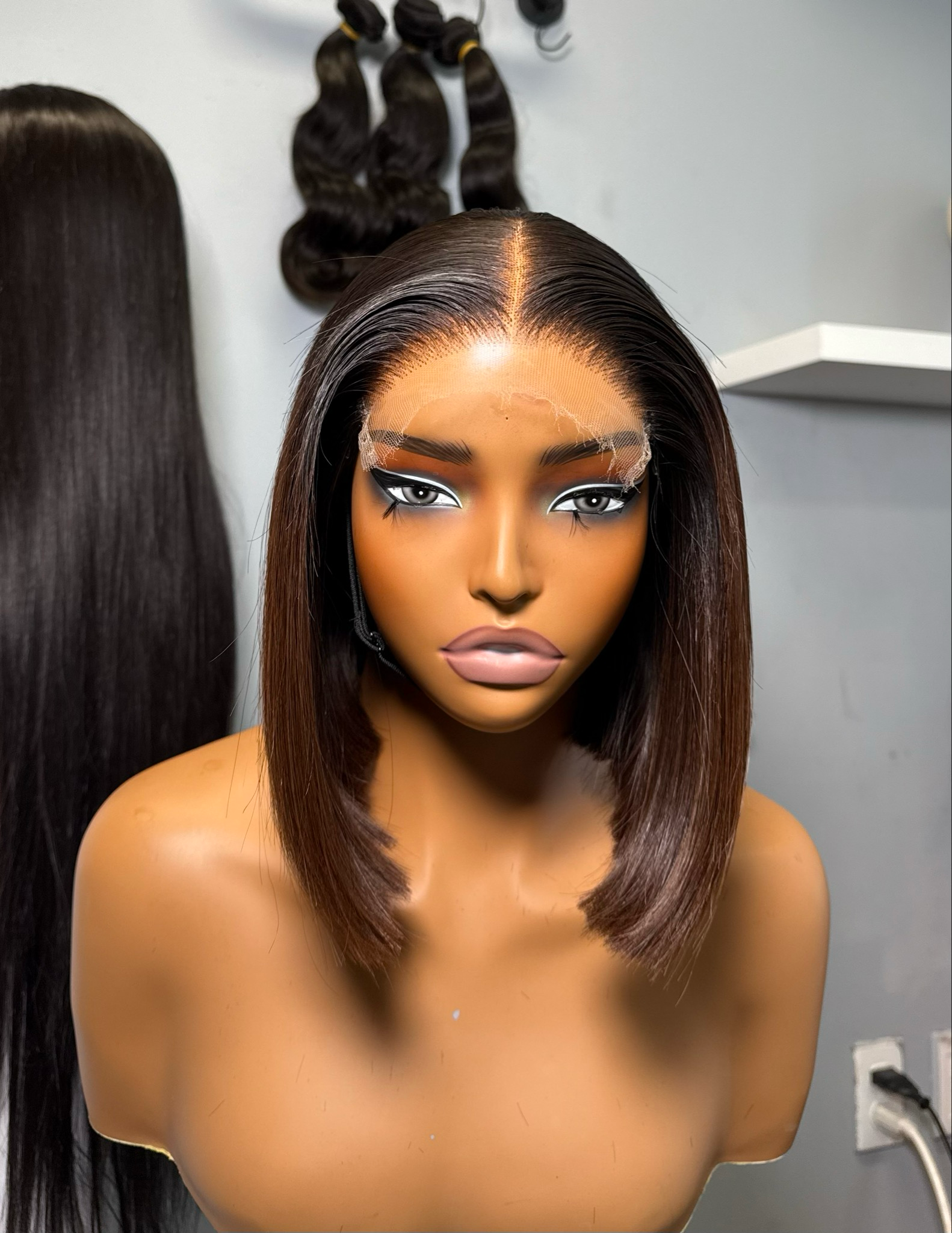 CHEZFELY Unité Joyce 5*5 lace HD cheveux Vietnamien 250% densité. 10