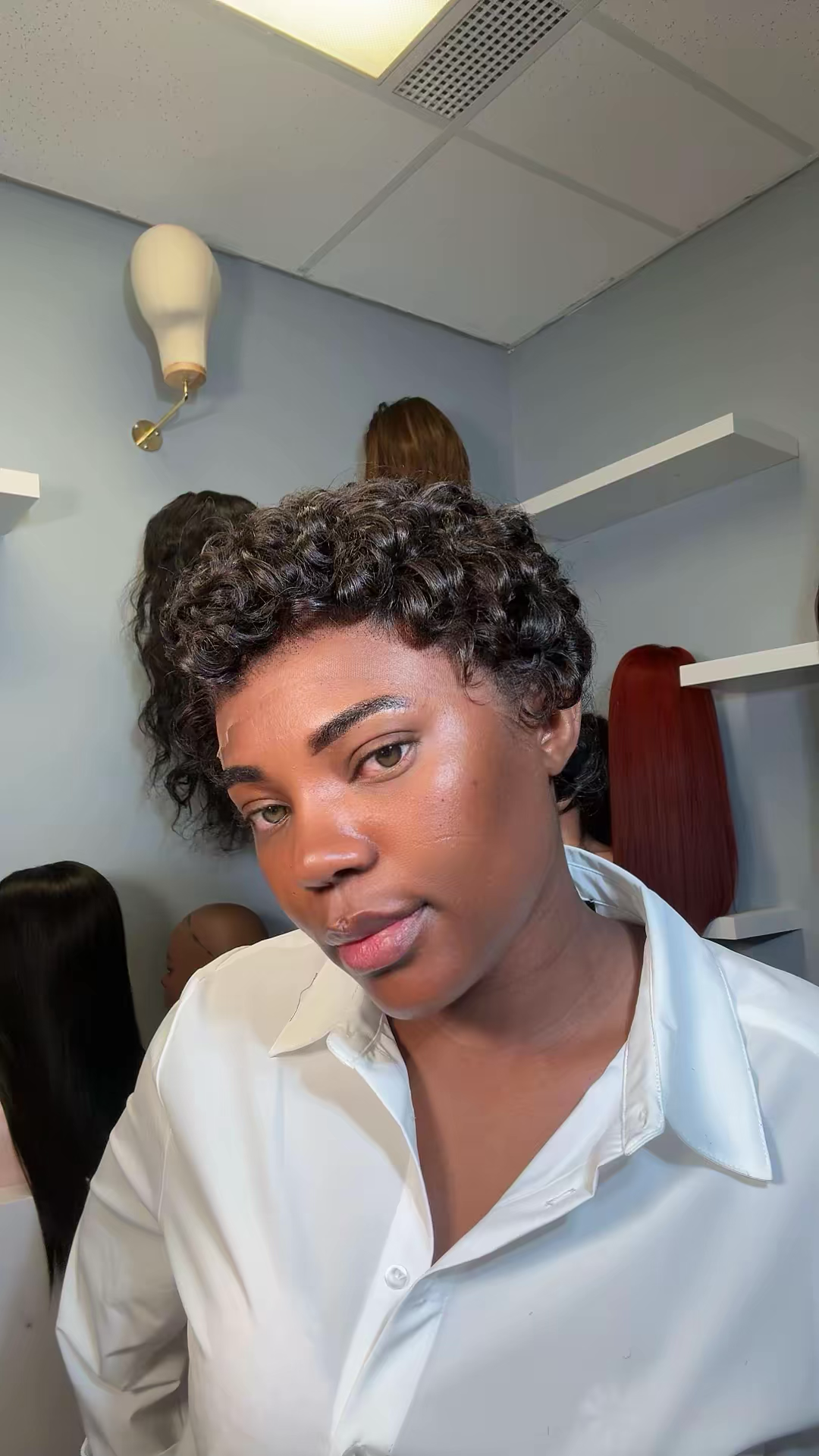 Cut pixie wig 13*4 HD lace raw hair