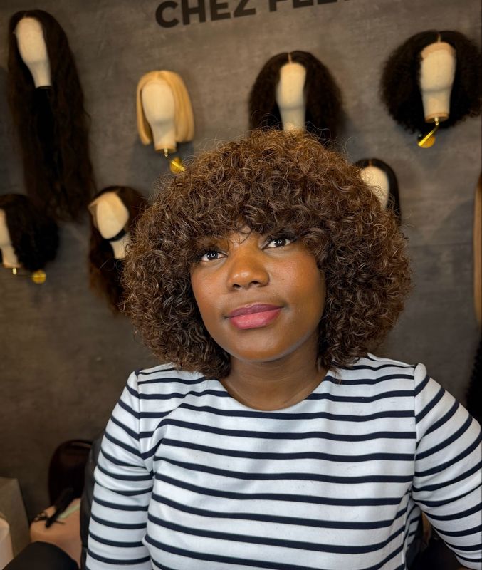 INDIA Hair curly 14 INDIA Hair curly 14" pouce 350% densité