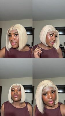 Blond hair 630• 5*5 lace 8 Blond hair 630• 5*5 lace 8" pouce 210 densité