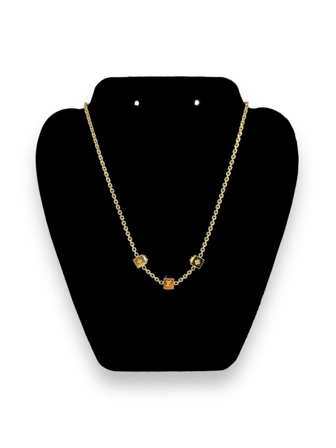 Louis Vuitton Swarovski Crystal Gamble Necklace