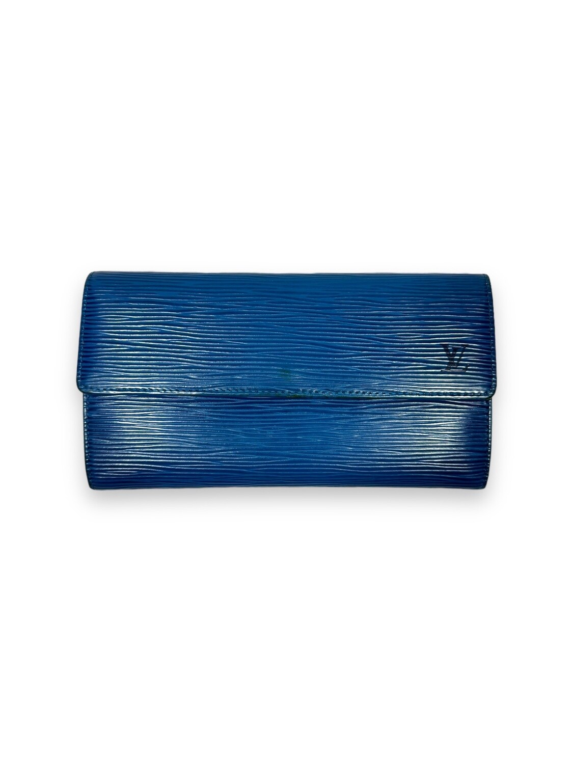 Louis Vuitton Blue Epi Leather Long Wallet