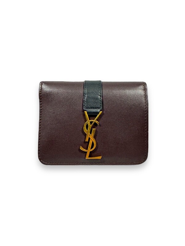 Yves Saint Laurent Line Leather Wallet