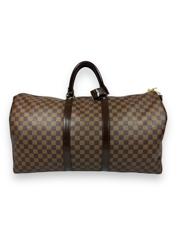 Louis Vuitton Damier Ebene Keepall Bando 55
