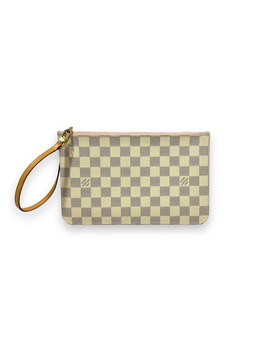 Louis Vuitton Damier Azur Neverfull Pochette Rose Ballerine