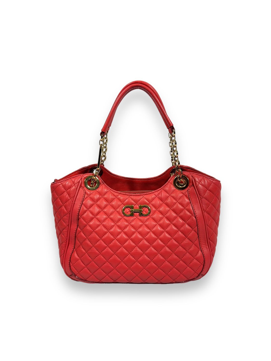 Salvatore Ferragamo Salmon Betulla Small Tote