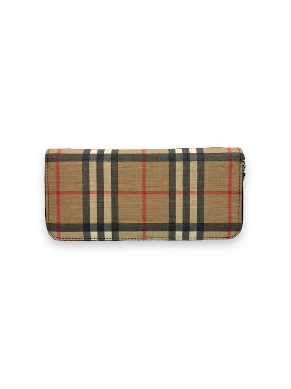 Burberry Vintage Check Ellerby Zip Around Wallet