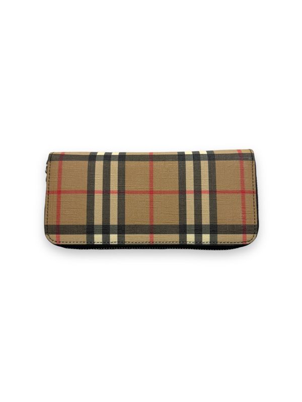 Burberry Vintage Check Ellerby Zip Around Wallet