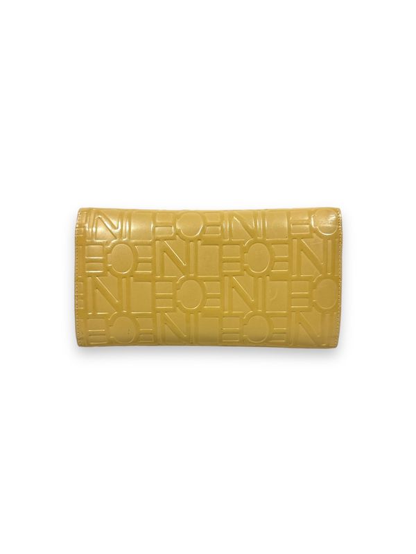 Celine Embossed Tan Wallet