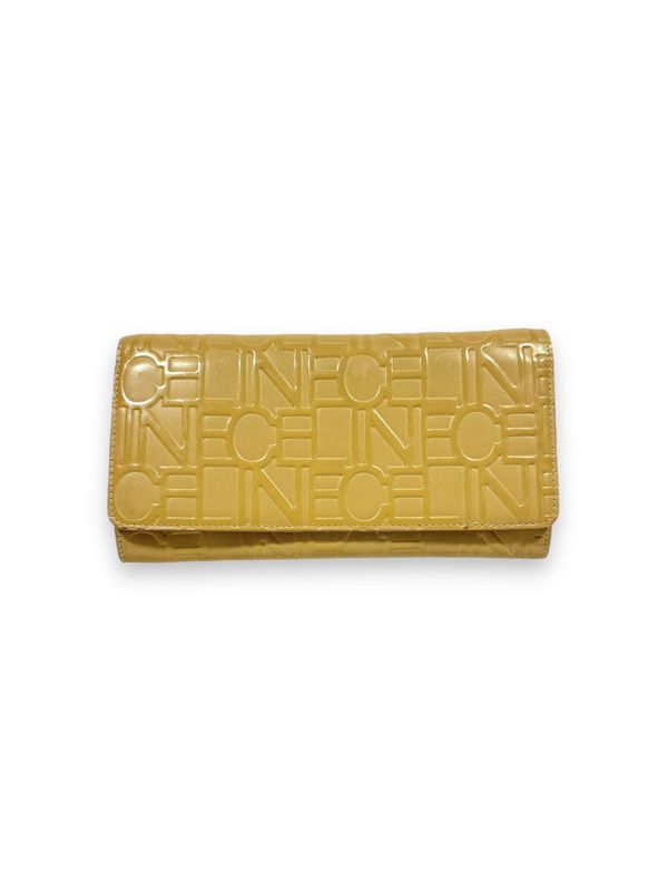 Celine Embossed Tan Wallet