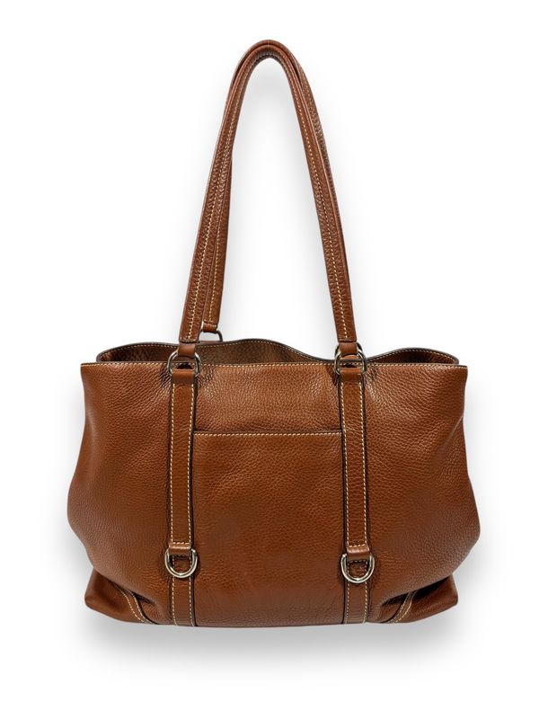 Prada Vintage Vitello Daino Tote Brown Leather