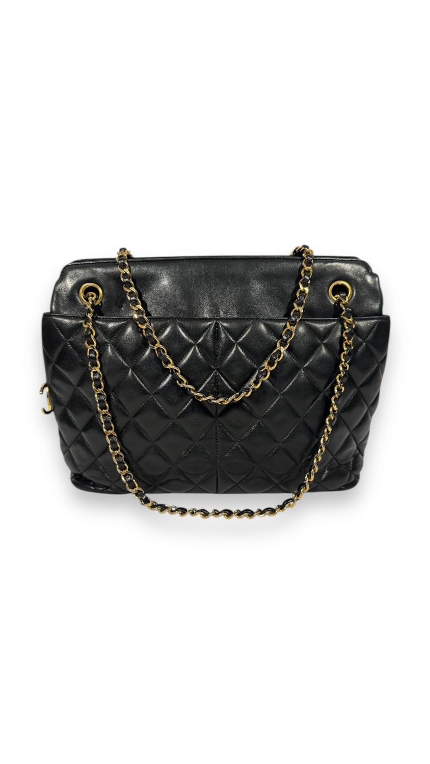 Chanel Vintage Lambskin Quilted Shoulder Bag