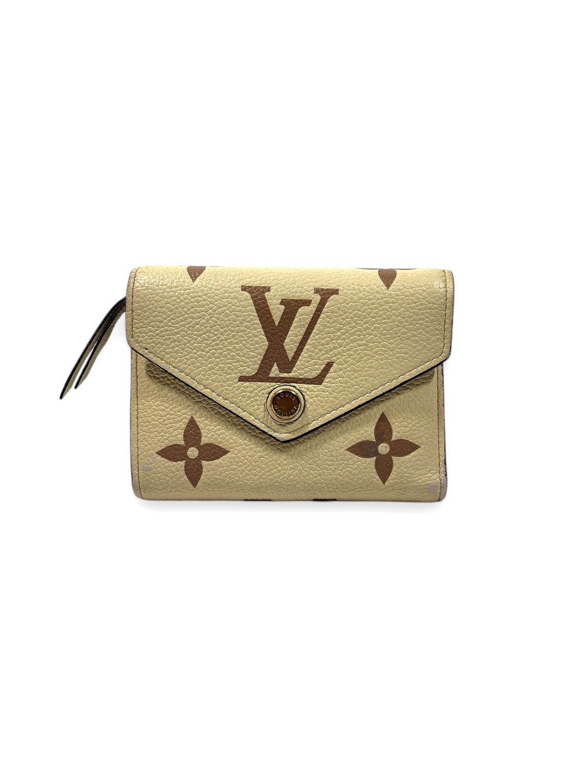 Louis Vuitton Empreinte Monogram Giant Victorine Wallet Creme Bois de Rose