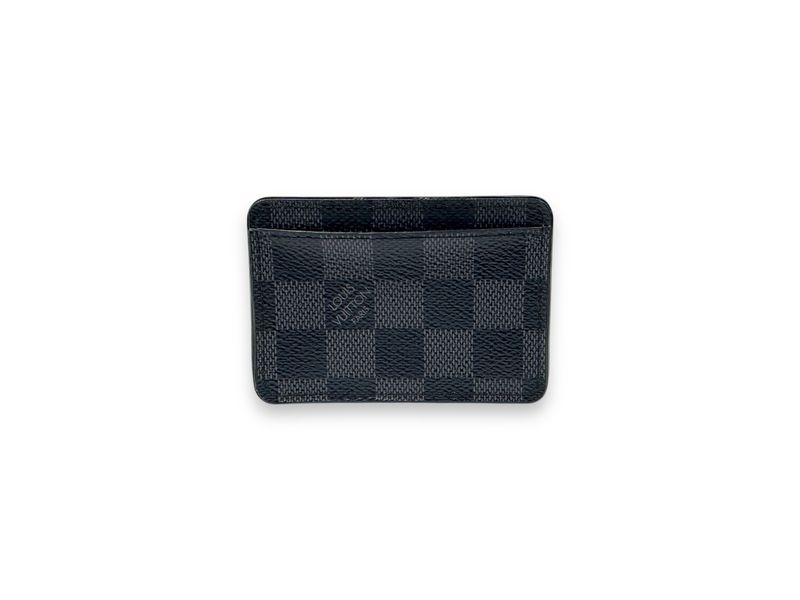 Louis Vuitton Damier Graphite Porto Monnaie Boite Coin Case Wallet