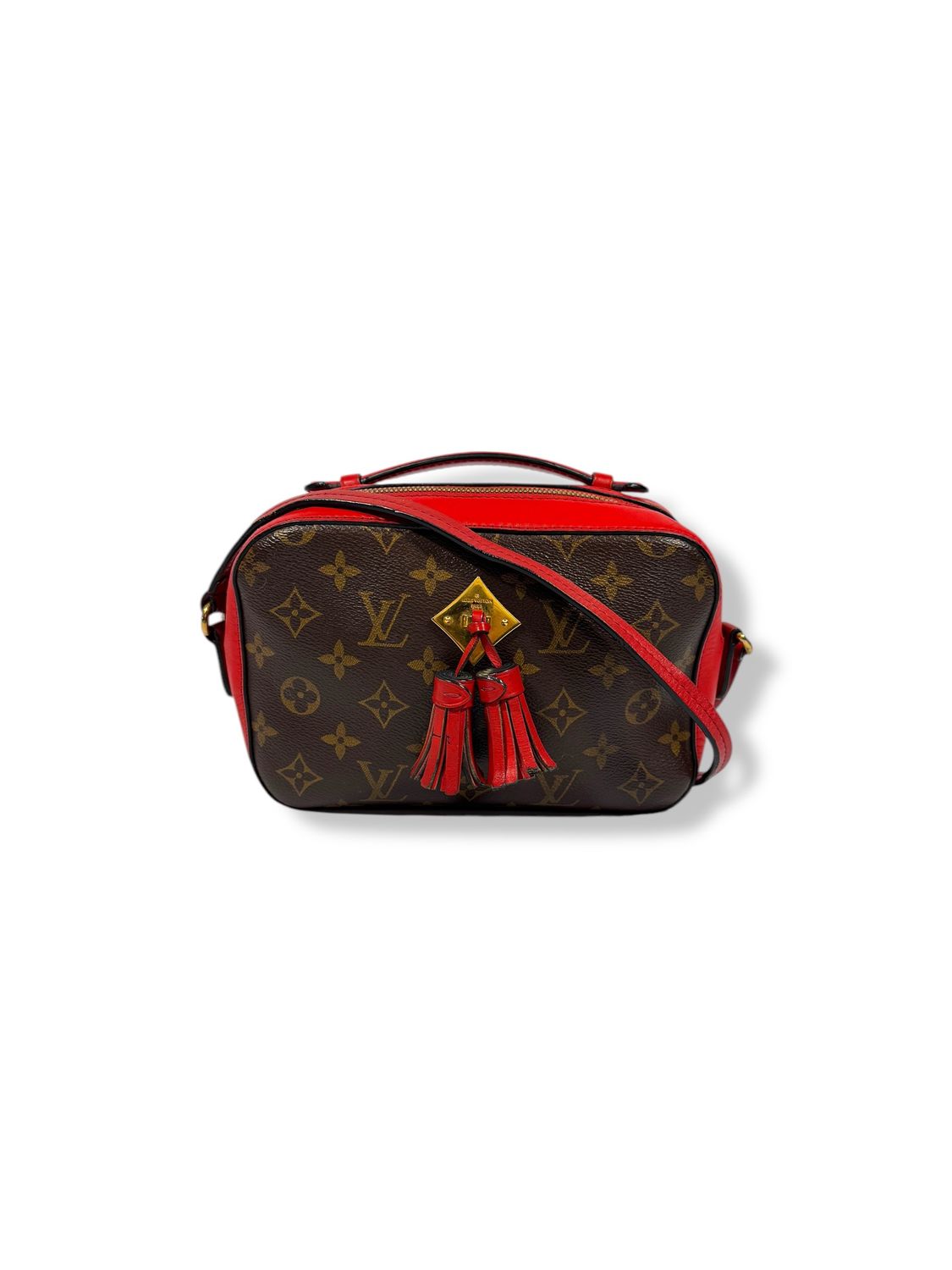 Louis Vuitton Monogram Saintonge Red