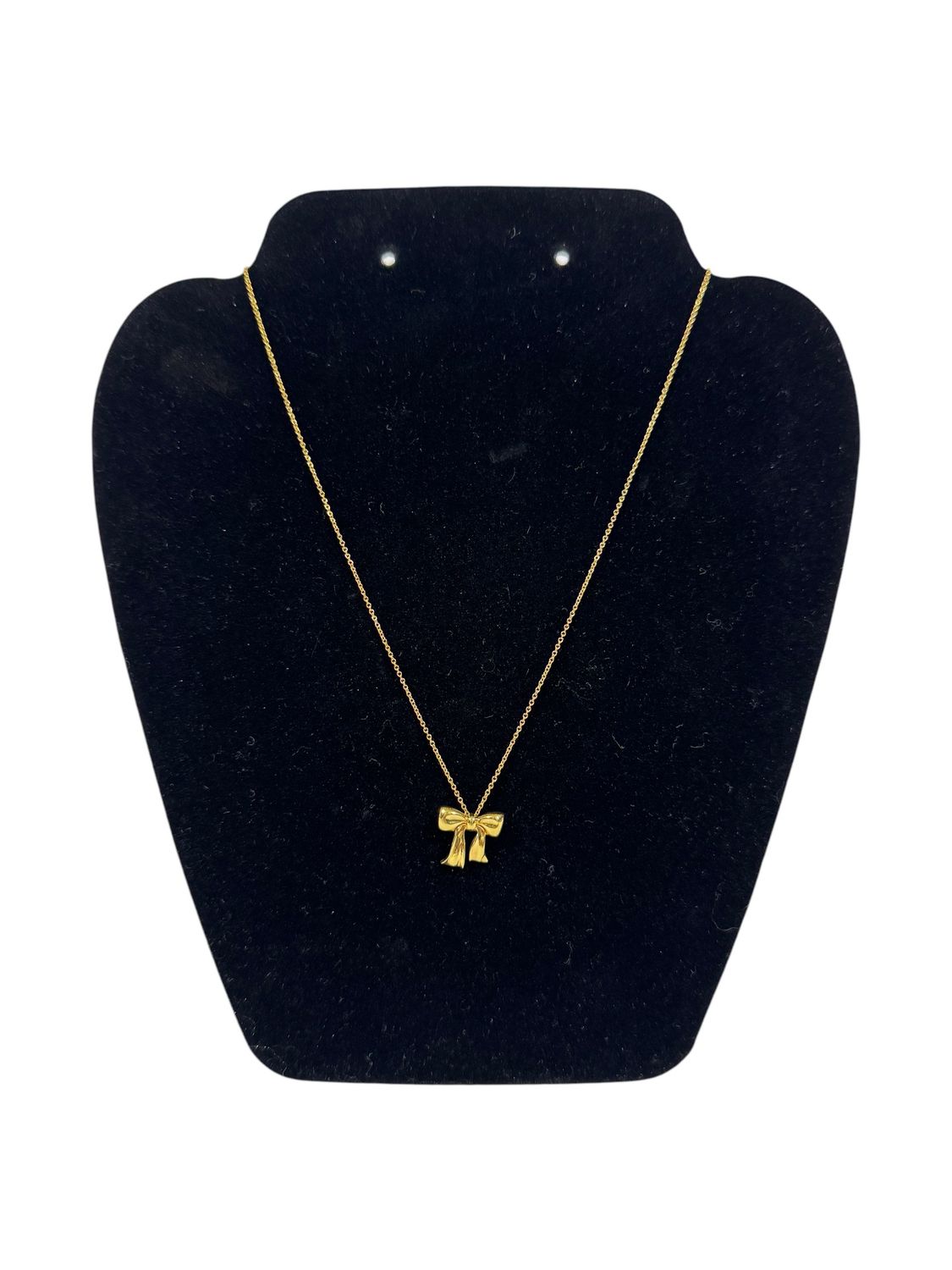 Tiffany &amp; Co. 18k Yellow Gold Ribbon Pendant Necklace