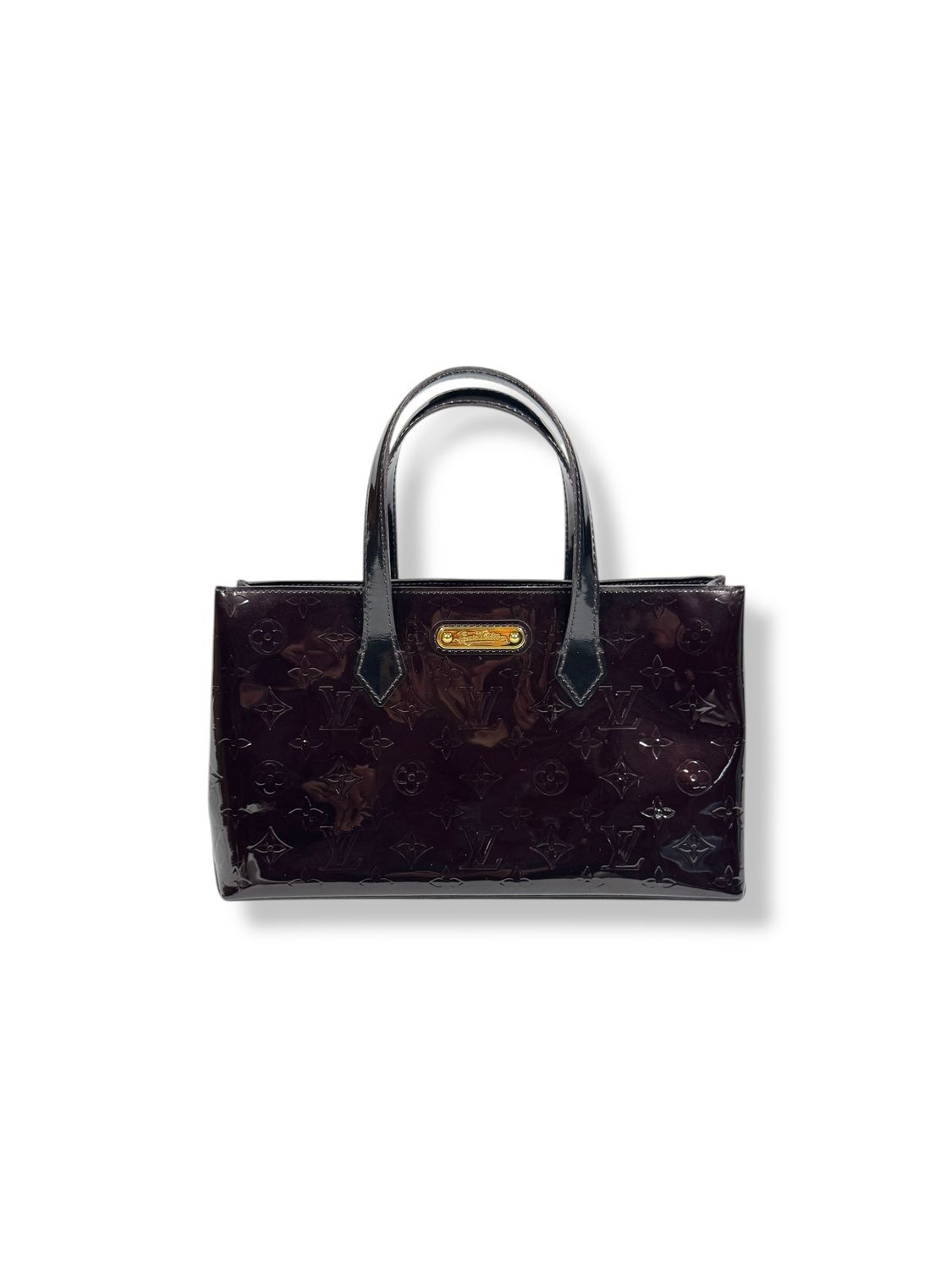 Louis Vuitton Dark Plum Vernis Wilshire PM