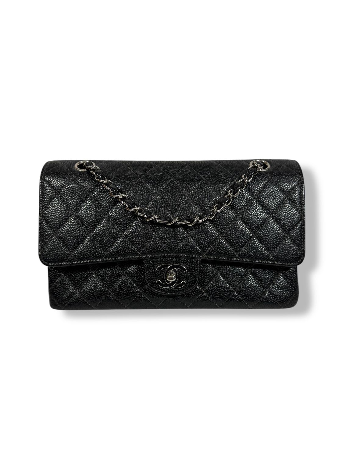Chanel Caviar Quilted Medium Double Flap Black
