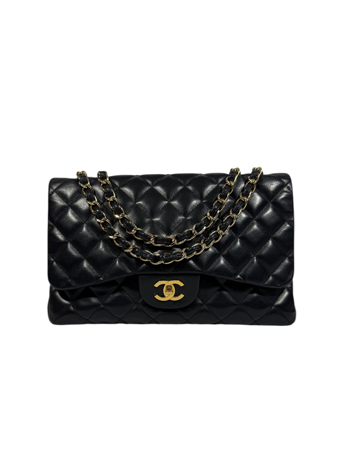 Chanel Lambskin Quilted Maxi Single Flap Jumbo