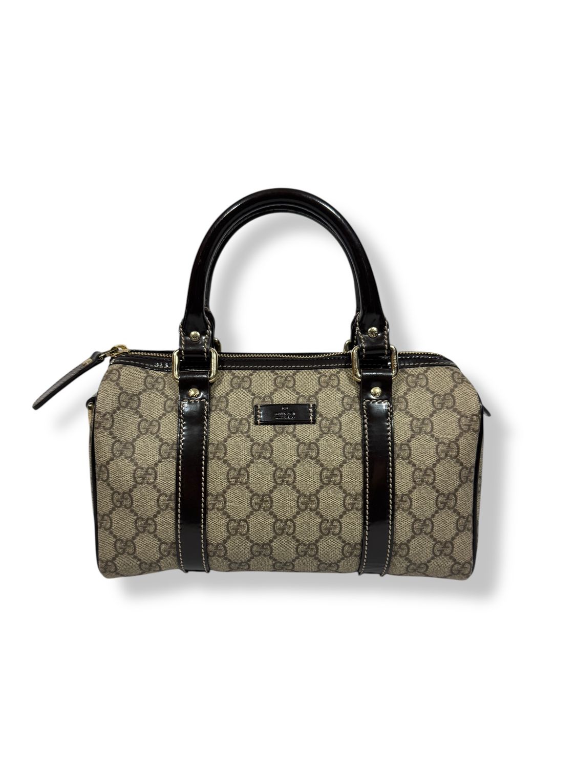 Gucci GG Supreme Small Joy Boston Dark Brown