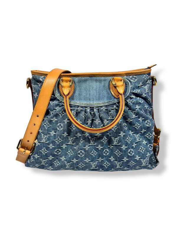Louis Vuitton Denim Neo Cabby MM Blue