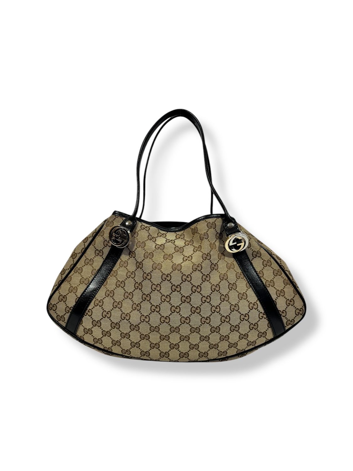 Gucci Canvas Monogram Medium GG Twins Black