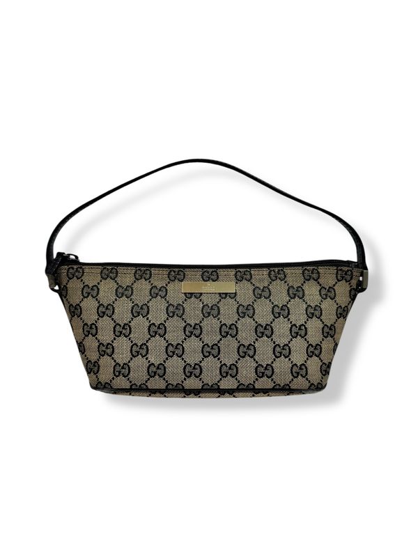 Gucci Monogram Boat Pochette Black