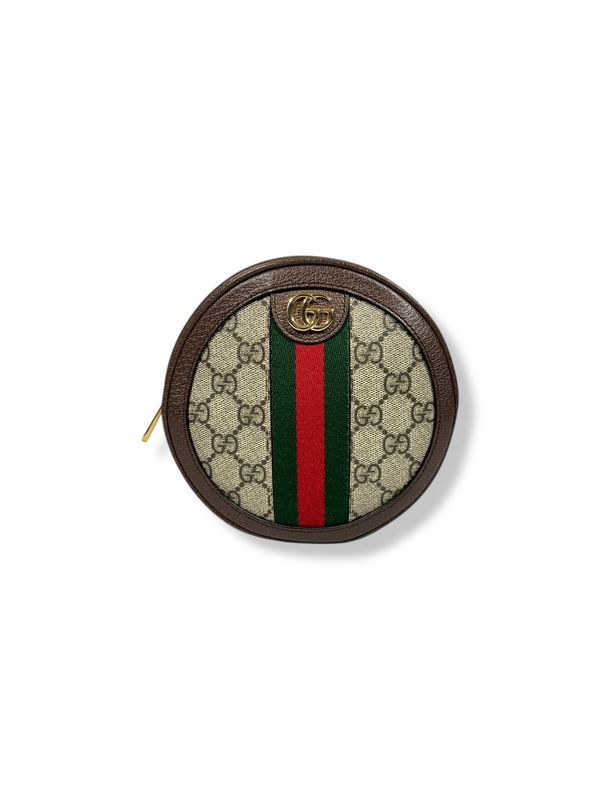 Gucci GG Supreme Monogram Web Mini Ophidia Round Backpack