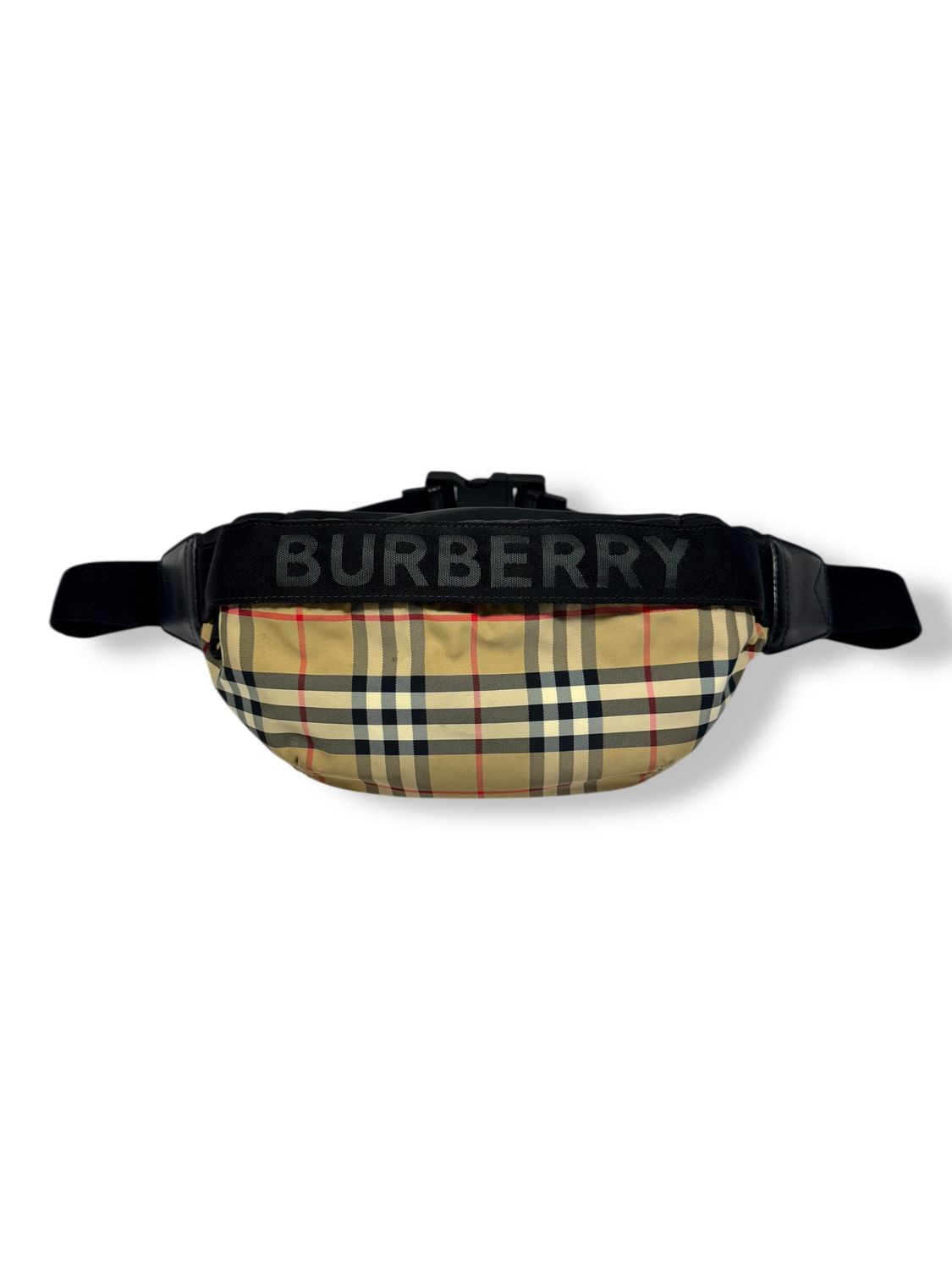 Burberry Nylon Vintage Check Sonny Bum Bag Archive Beige