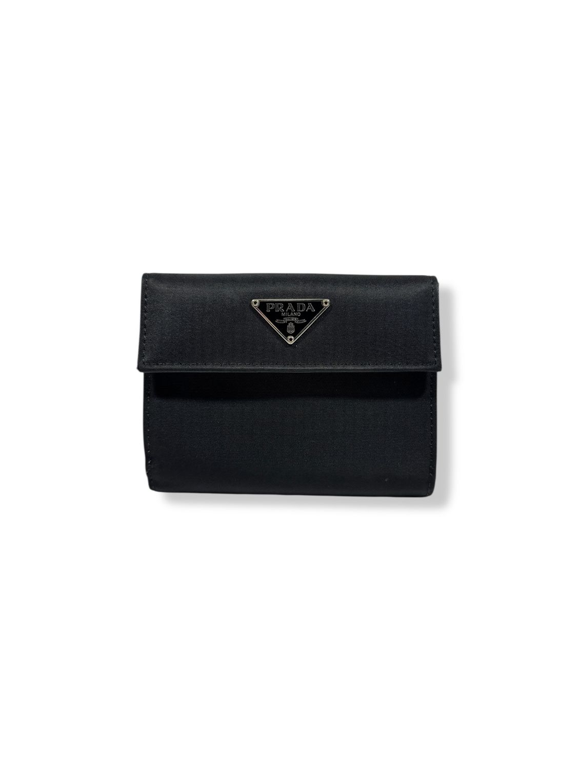 Prada Portafoglio Nero Nylon Wallet