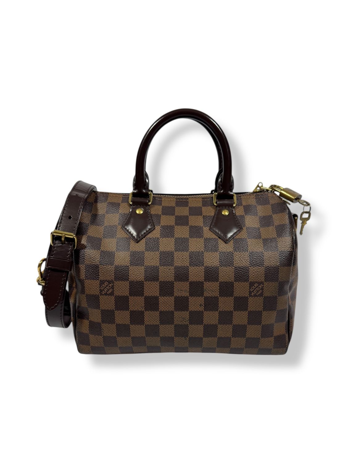 Louis Vuitton Damier Ebene Speedy Bandouliere 25