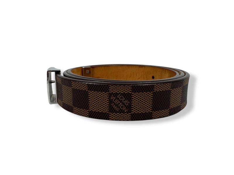 Louis Vuitton Damier Ebene LV Paris Buckle Belt (36)