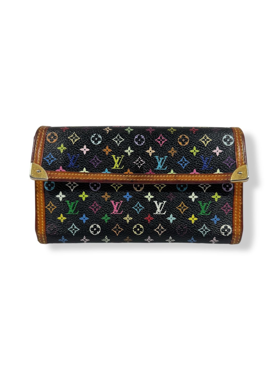 Louis Vuitton Multicolor Monogram Pattern International Wallet