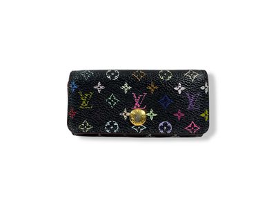 Louis Vuitton Monogram Multicolor Multicles 4 Key Holder Black