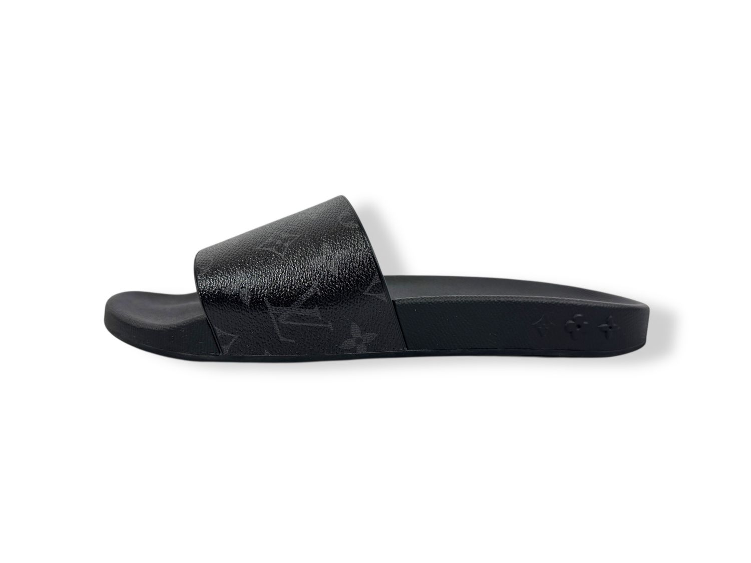 Louis Vuitton Rubber Monogram Eclipse Mens Waterfront Mules (10)