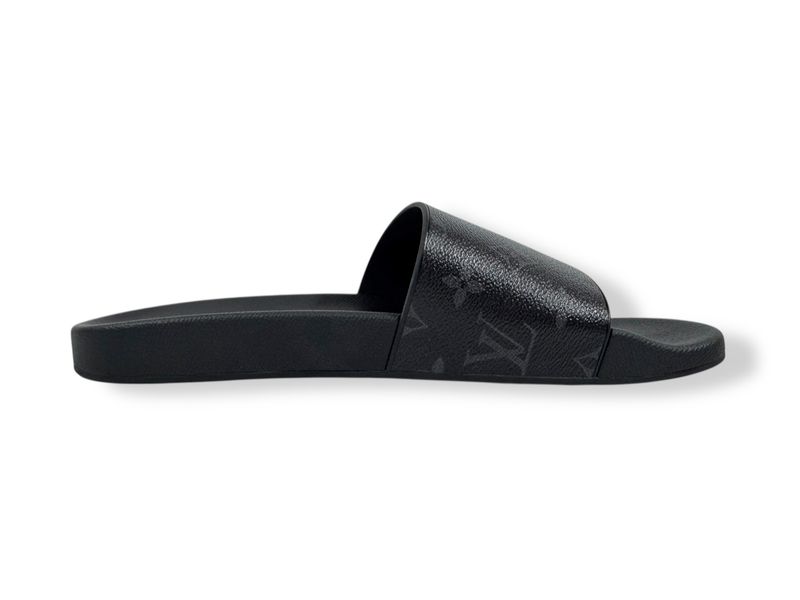 Louis Vuitton Rubber Monogram Eclipse Mens Waterfront Mules (10)
