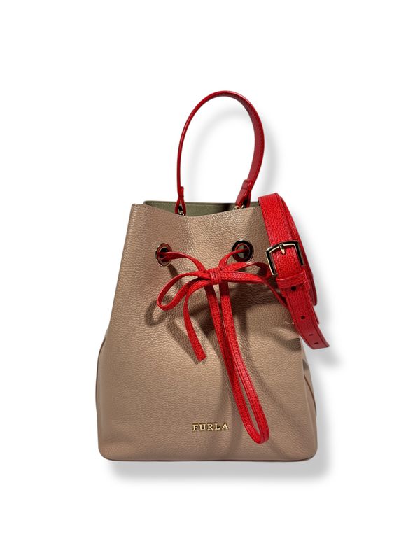 Furla Costanza Leather Bucket Bag