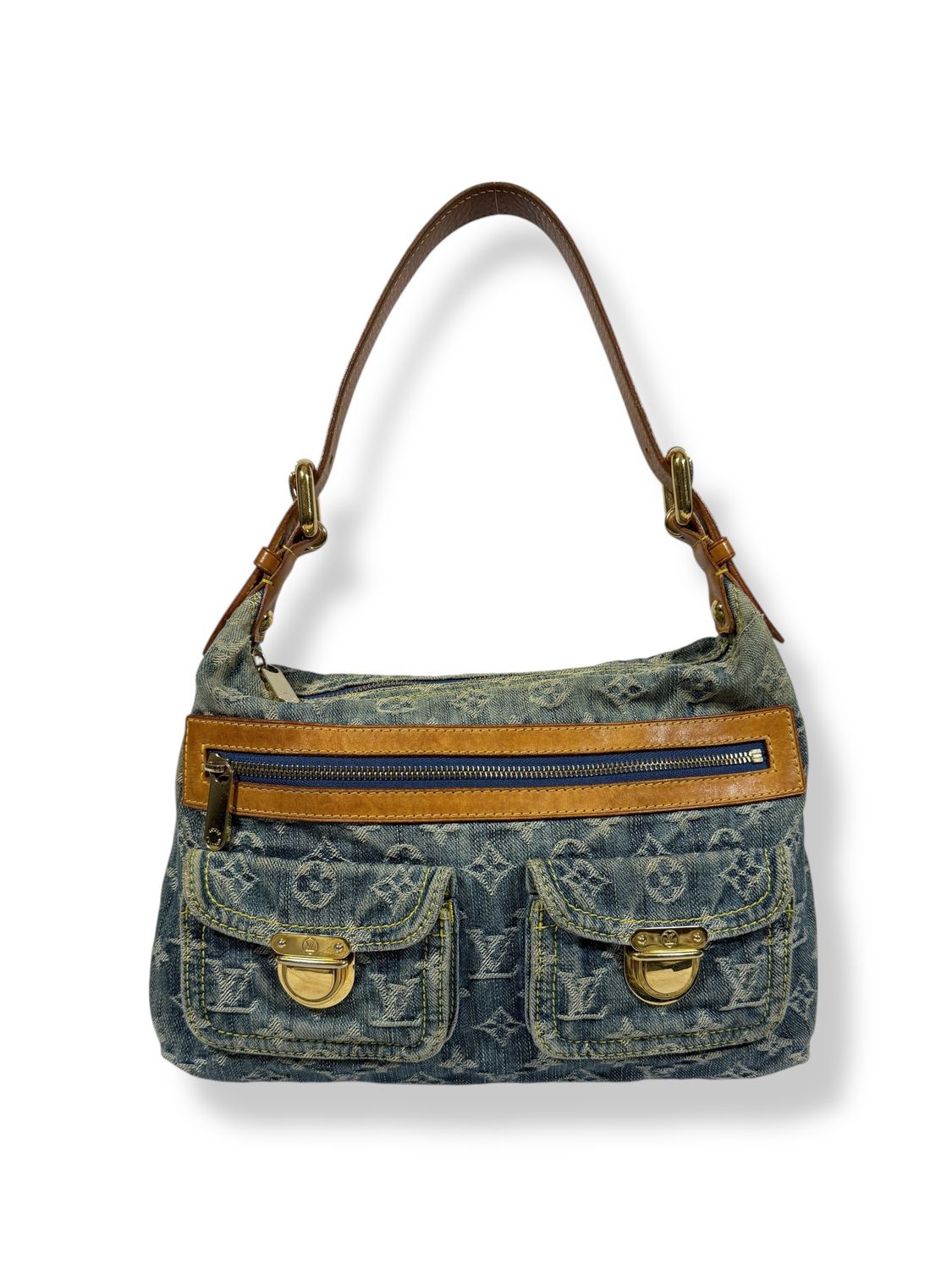 Louis Vuitton Monogram Denim Baggy PM Blue