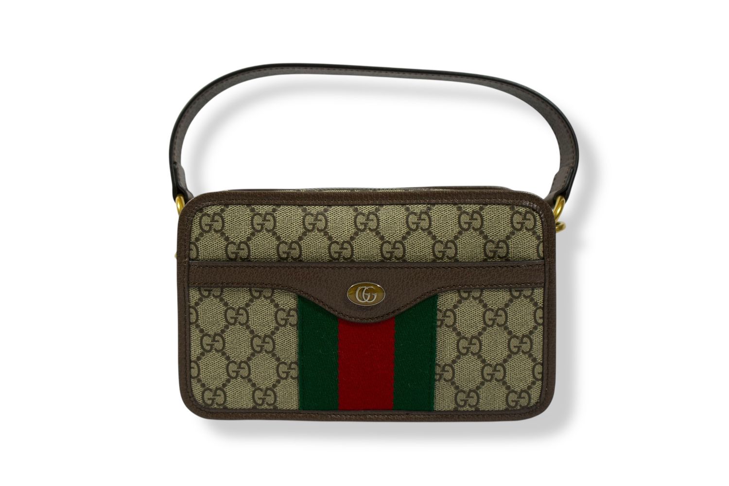 Gucci GG Supreme Top Handle Monogram Web Ophidia