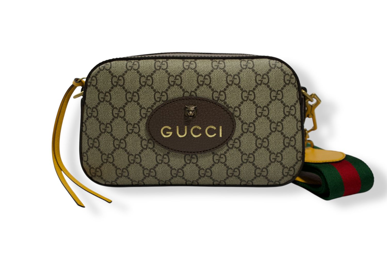 Gucci GG Supreme Monogram Web Neo Vintage New Acero
