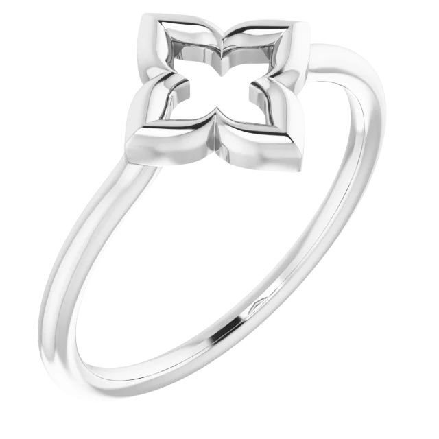 Open Clover Ring Sz 7.5