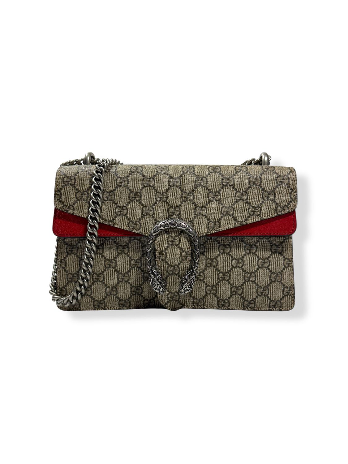 Gucci GG Supreme Monogram Medium Dionysus Red