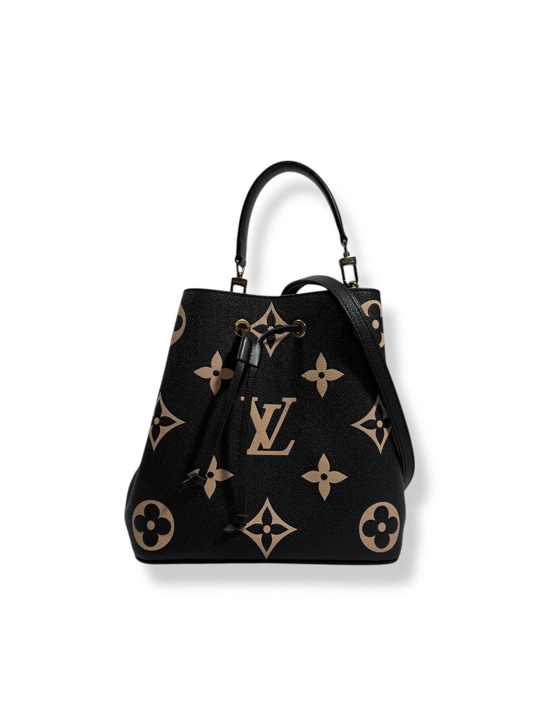 Louis Vuitton Empreinte Monogram Giant Neonoe MM Black Beige