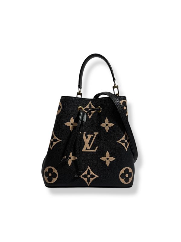 Louis Vuitton Empreinte Monogram Giant Neonoe MM Black Beige