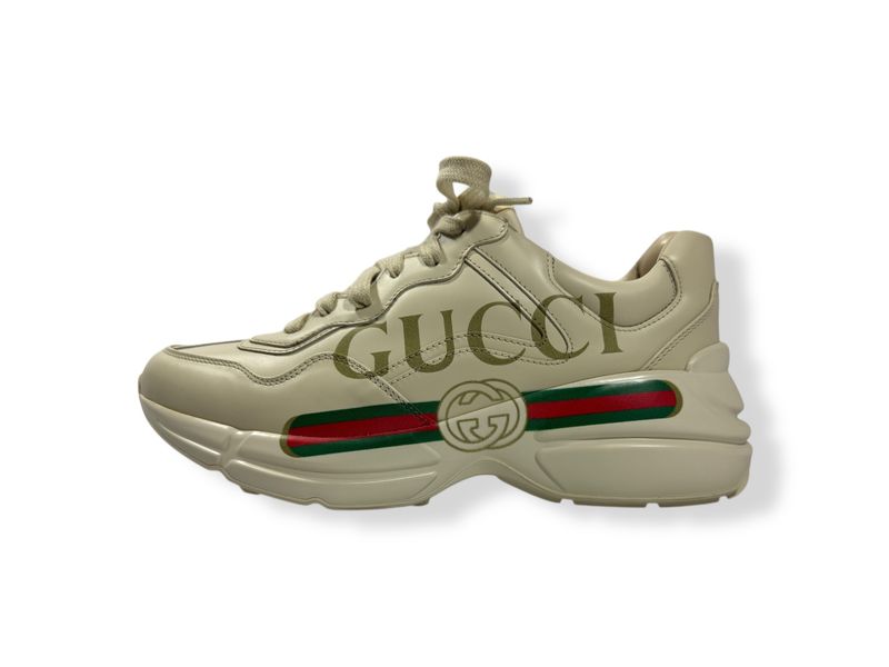 Gucci Women&#39;s Rhyton Leather Sneakers (8/38)